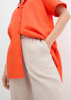 bonprix bonprix Blusa de muselina Rojo mandarina Hot