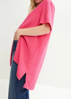 bonprix bonprix Blusa de muselina Rosa oscuro Clearance