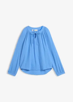 bonprix bonprix Blusa de muselina suave azul provenzal Clearance
