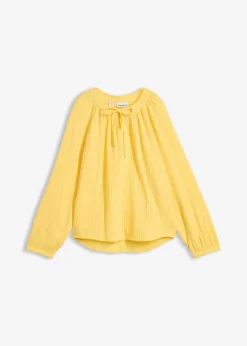bonprix bonprix Blusa de muselina suave Amarillo New