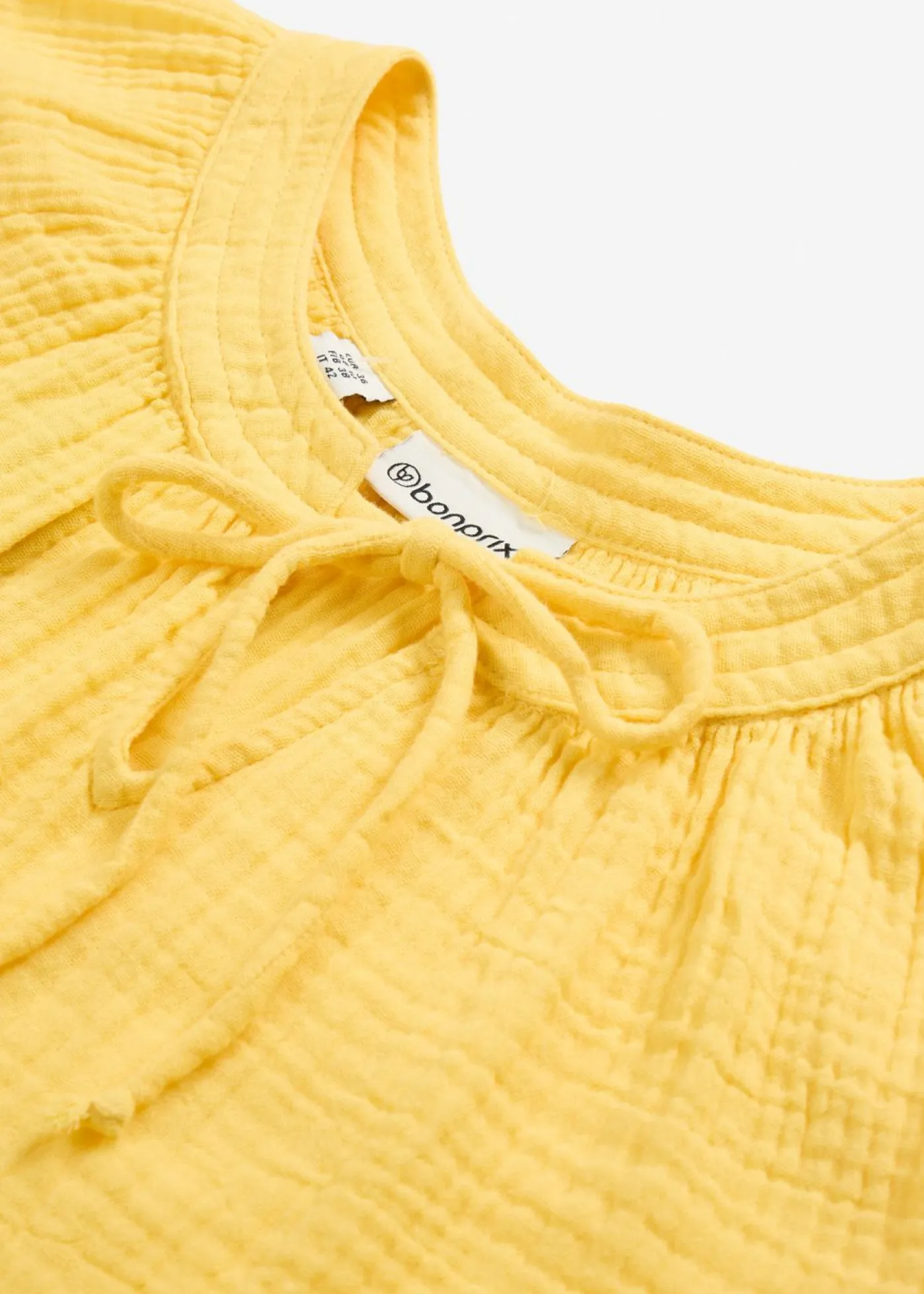 bonprix bonprix Blusa de muselina suave Amarillo New