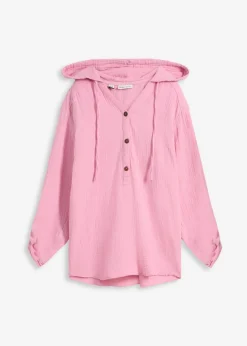 bonprix bonprix Blusa de muselina vapo Rosa Outlet