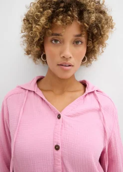 bonprix bonprix Blusa de muselina vapo Rosa Outlet