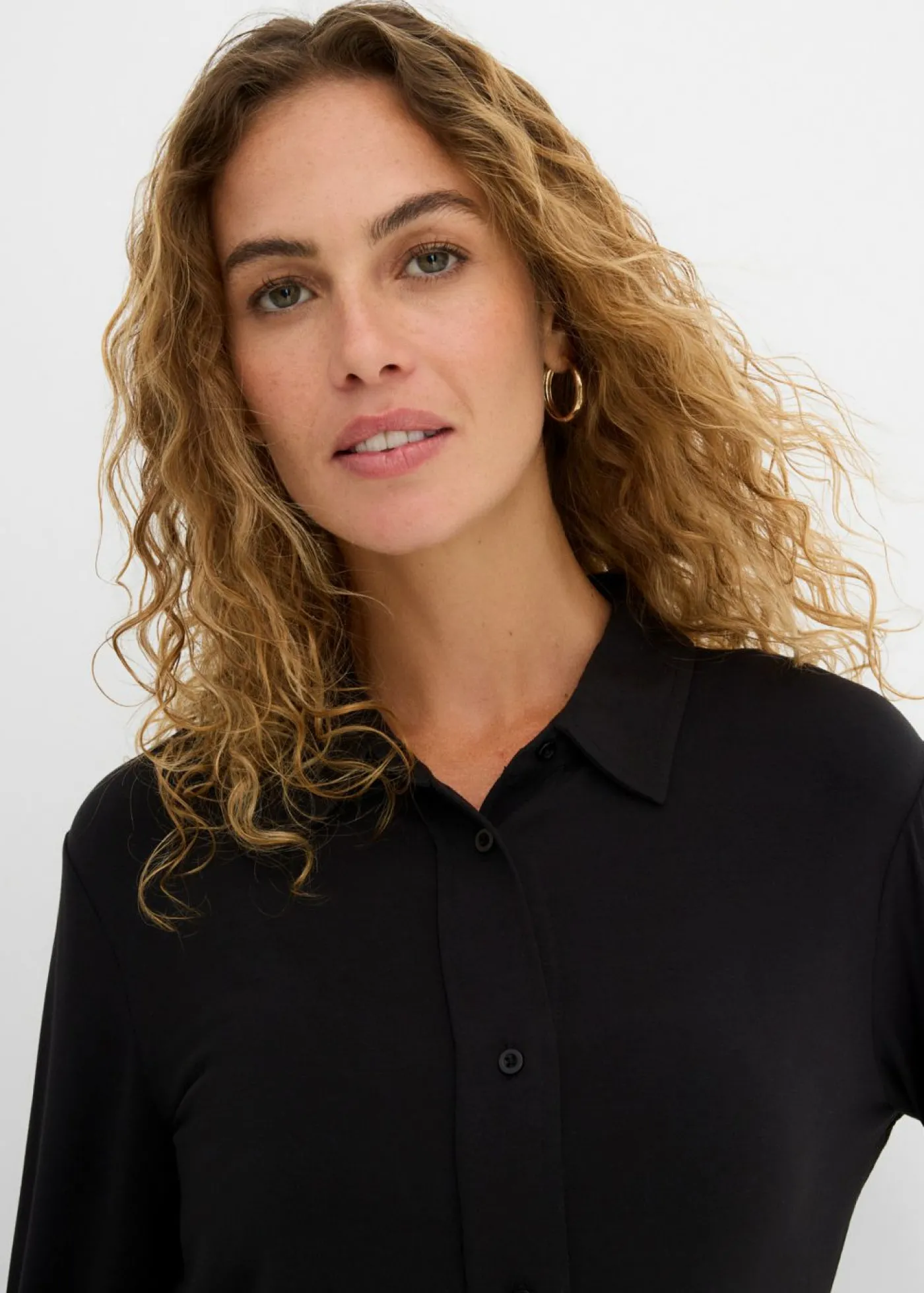 bonprix bonprix Blusa de punto larga Negro Best