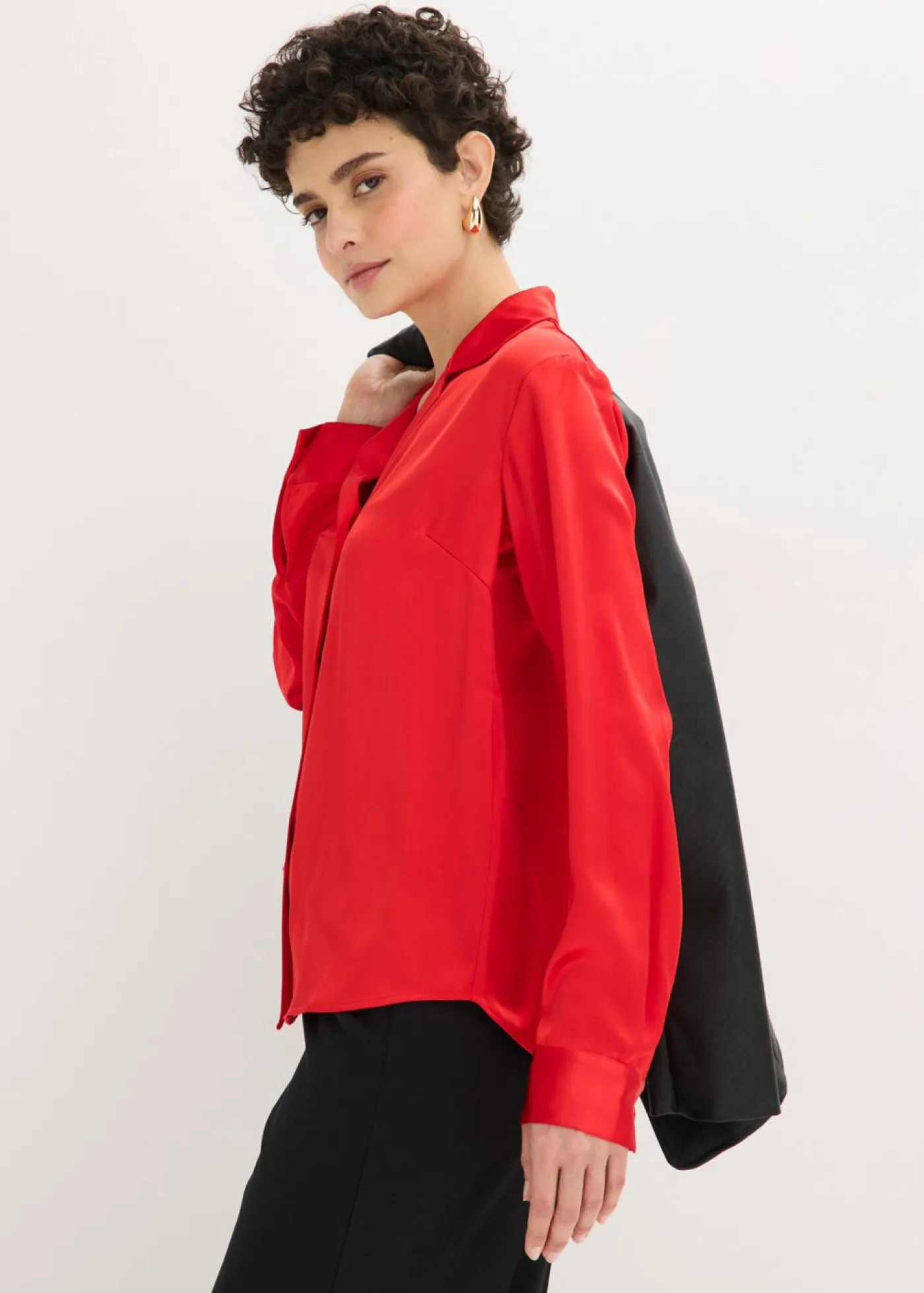 bonprix bonprix Blusa de satén fino fresa Best