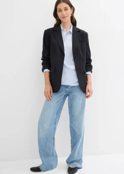 bonprix bonprix Blusa de satén fluido azul celeste Sale