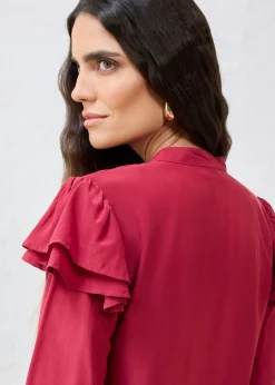 bonprix bonprix Blusa de seda Rojo