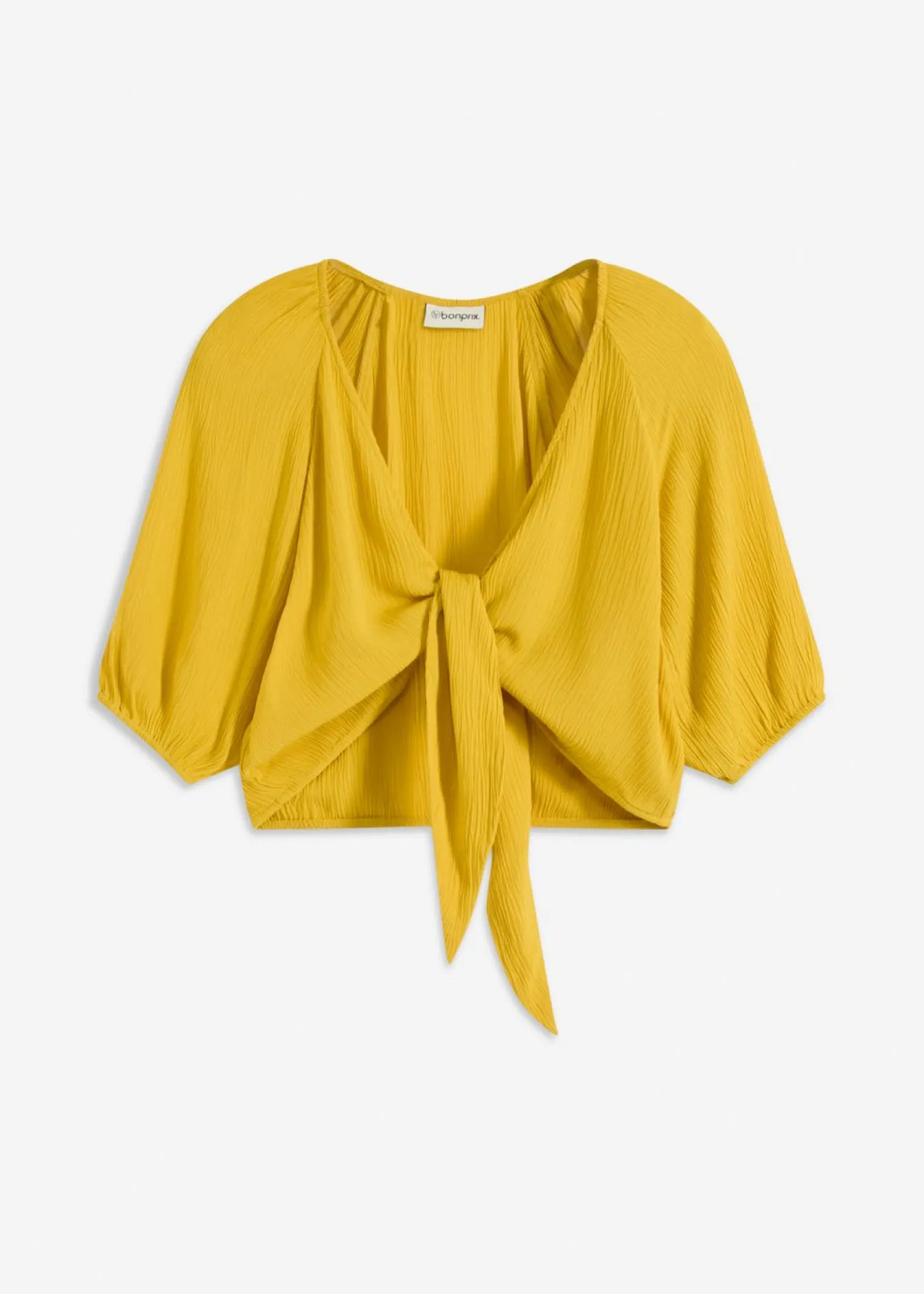 bonprix bonprix Blusa de viscosa fluida curry limón Online