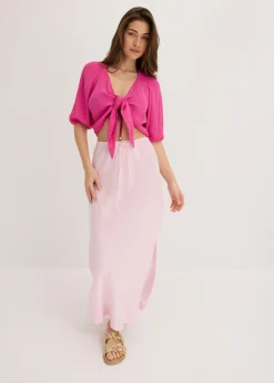 bonprix bonprix Blusa de viscosa fluida fucsia Hot