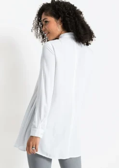 bonprix bonprix Blusa de viscosa pura Blanco Clearance