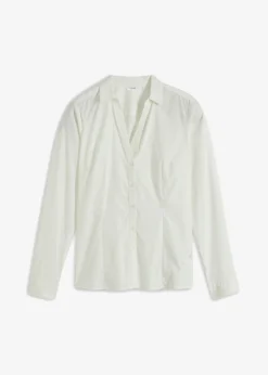 bonprix bonprix Blusa elástica Blanco lana Best