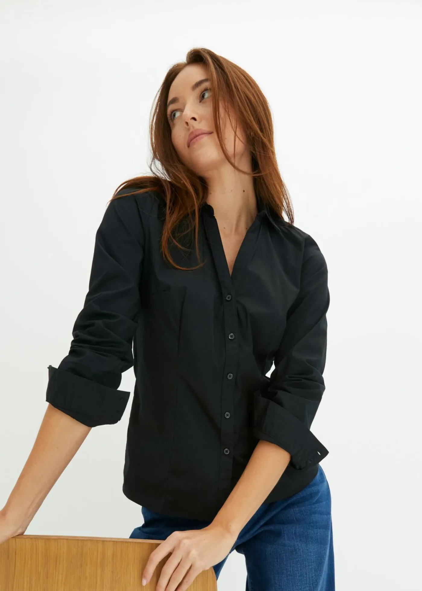 bonprix bonprix Blusa elástica Negro New