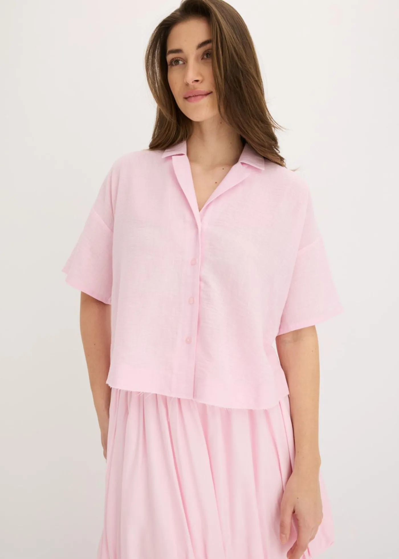 bonprix bonprix Blusa holgada rosa cristal Hot