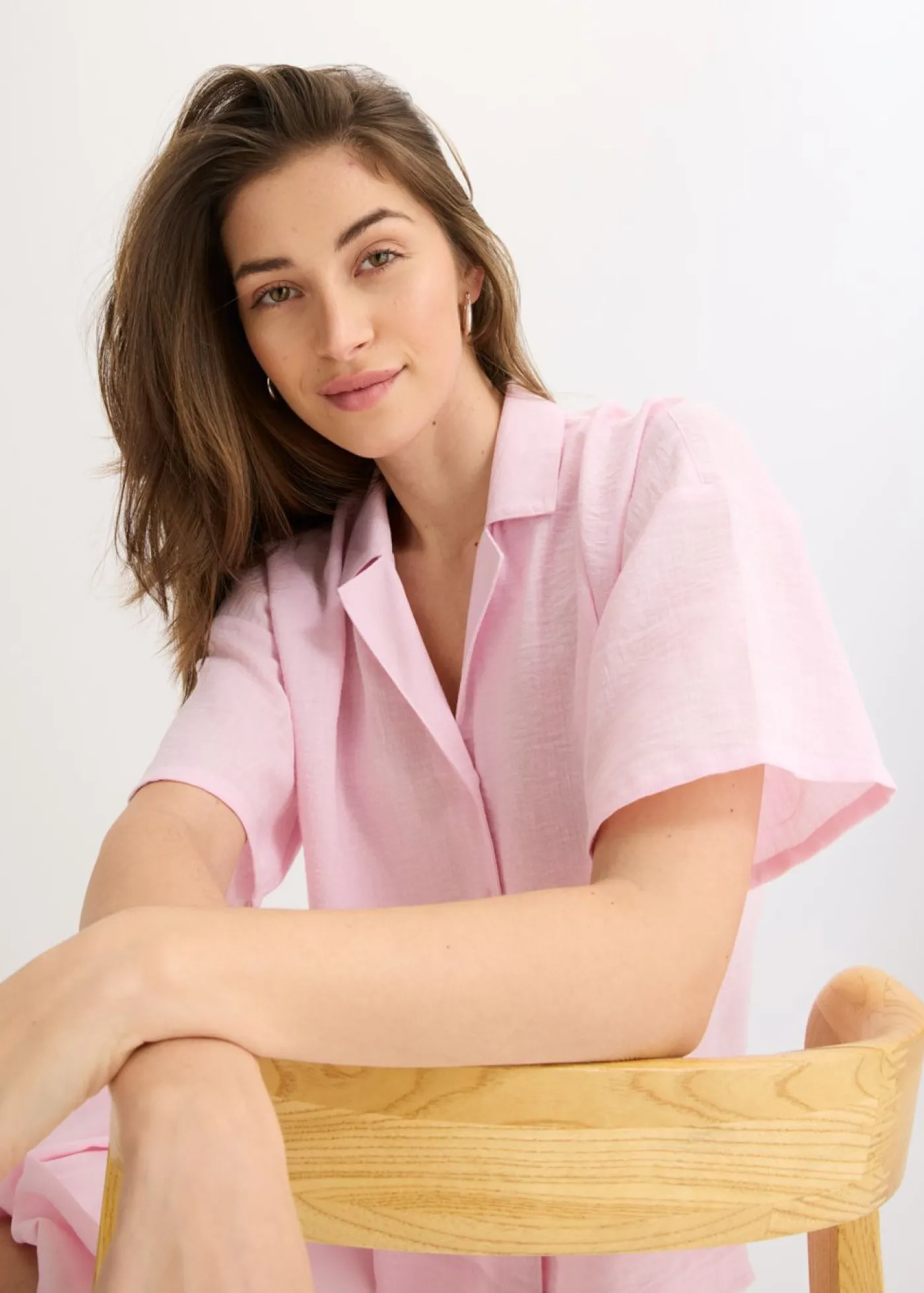 bonprix bonprix Blusa holgada rosa cristal Hot