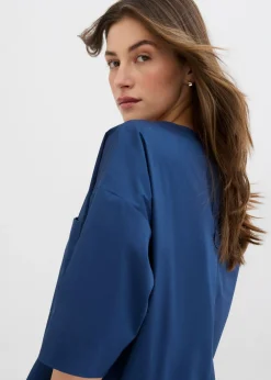 bonprix bonprix Blusa holgada Azul almirante Outlet