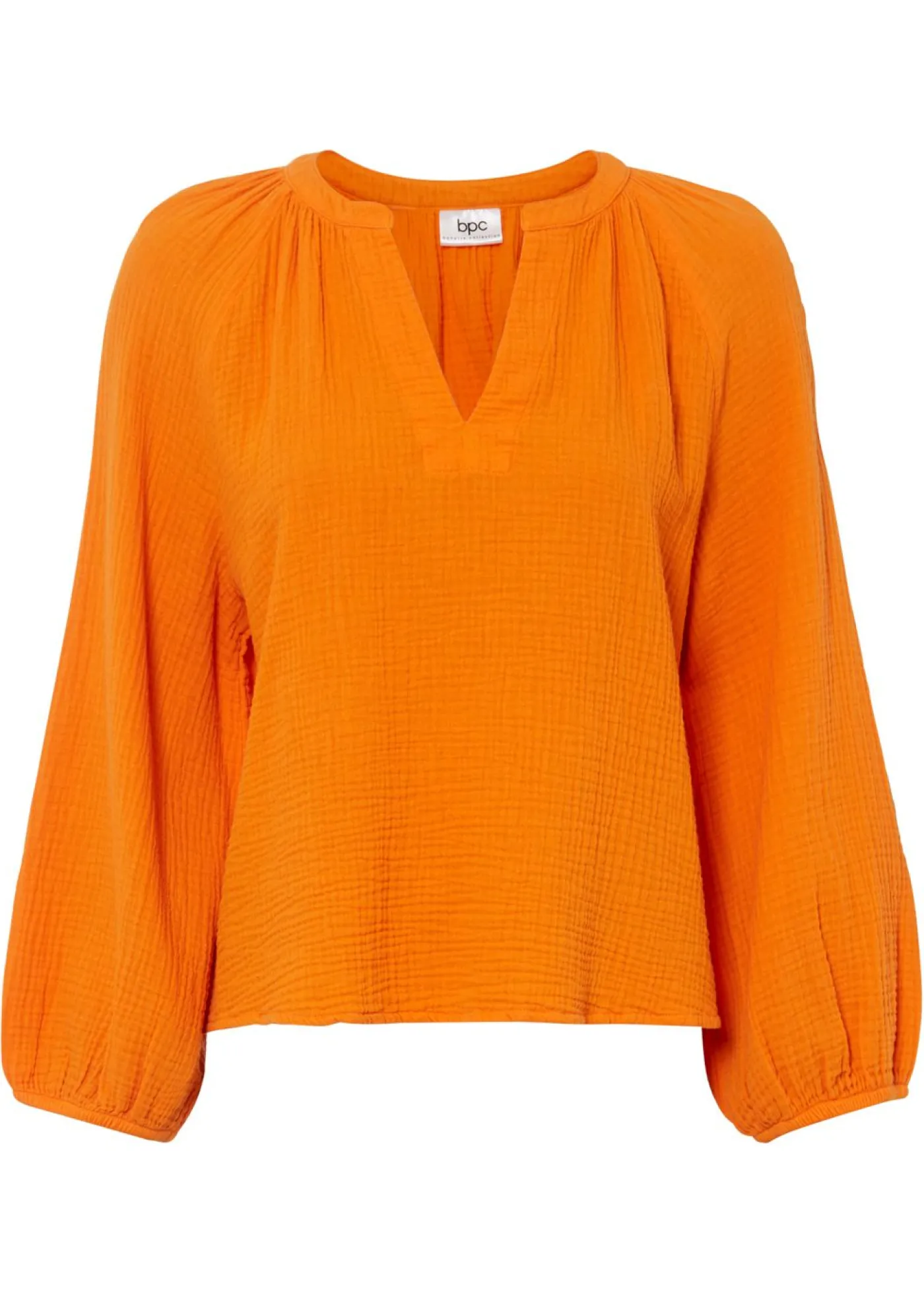 bonprix bonprix Blusa holgada de muselina Naranja calabaza Sale