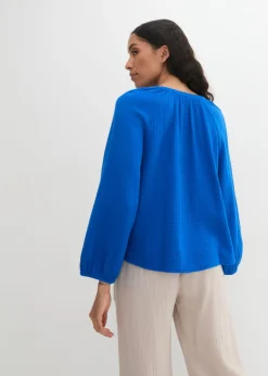 bonprix bonprix Blusa holgada de muselina Azur Best