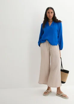 bonprix bonprix Blusa holgada de muselina Azur Best
