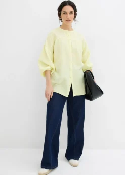 bonprix bonprix Blusa holgada de muselina amarillo limón Hot