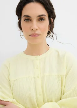 bonprix bonprix Blusa holgada de muselina amarillo limón Hot