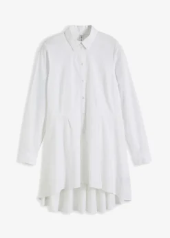 bonprix bonprix Blusa larga con volante Blanco Best
