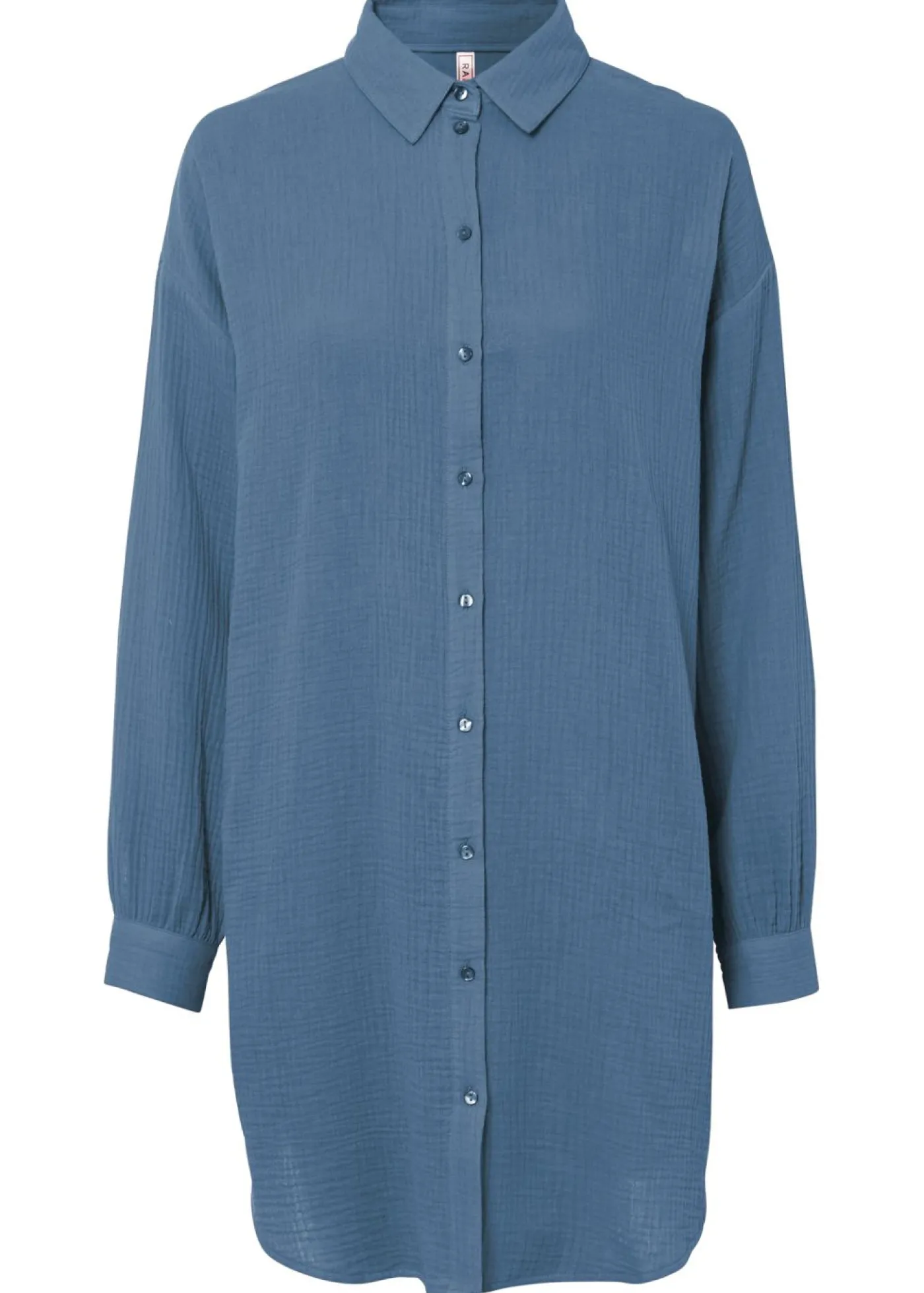 bonprix bonprix Blusa larga de muselina con corte holgado Denim