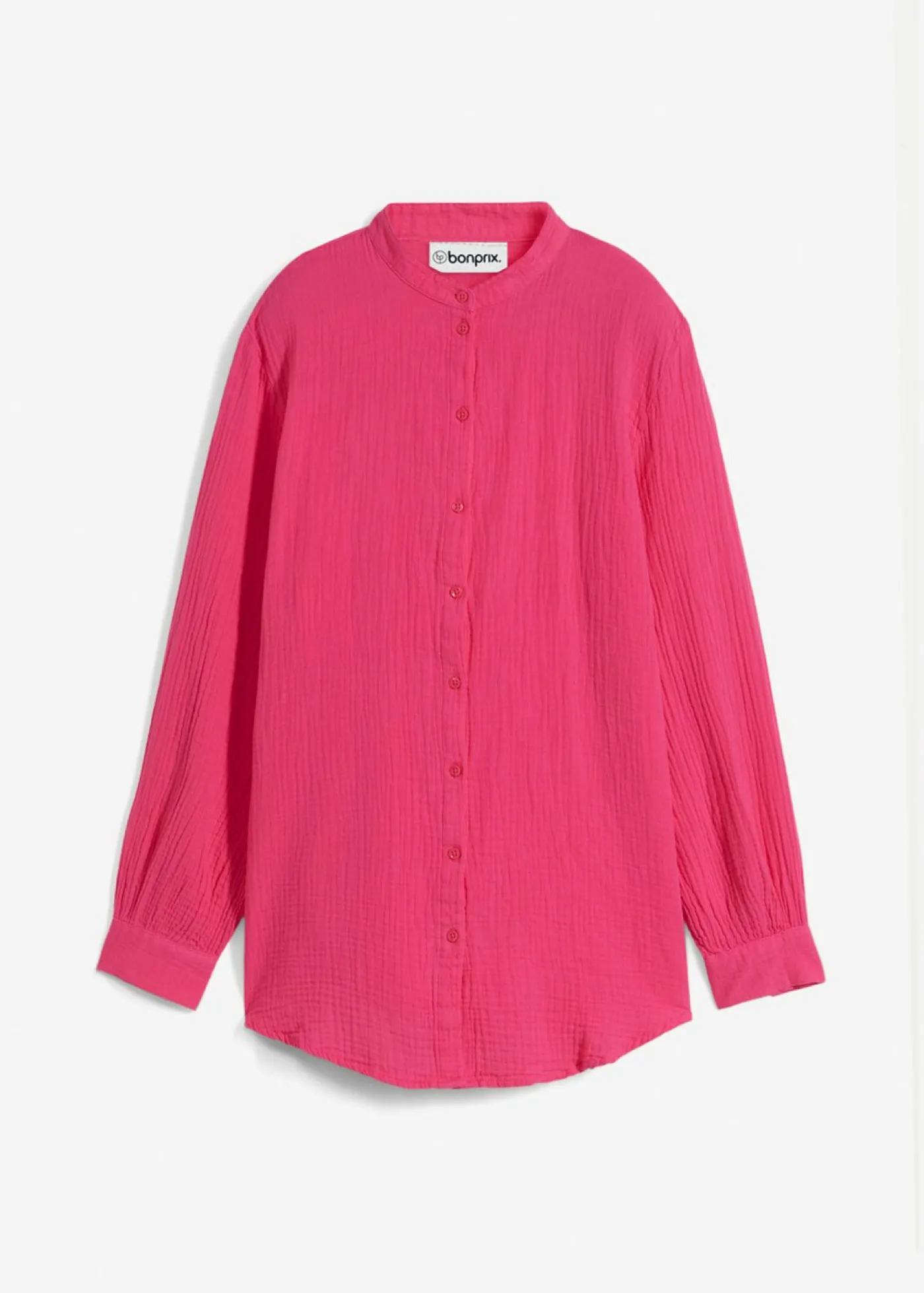 bonprix bonprix Blusa larga de muselina ligera Pink lady Online