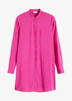 bonprix bonprix Blusa larga de viscosa fucsia Sale