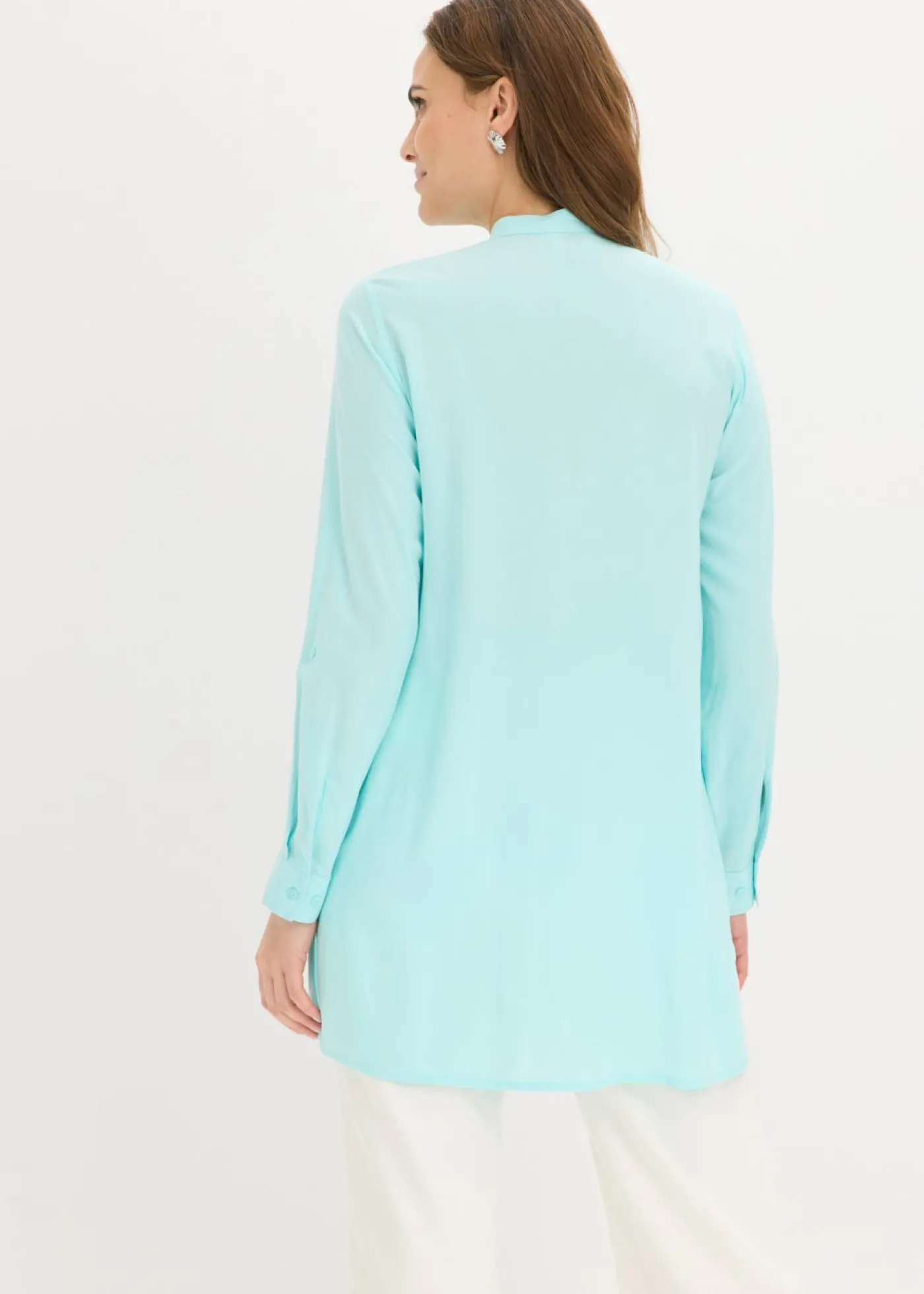 bonprix bonprix Blusa larga de viscosa fucsia Sale