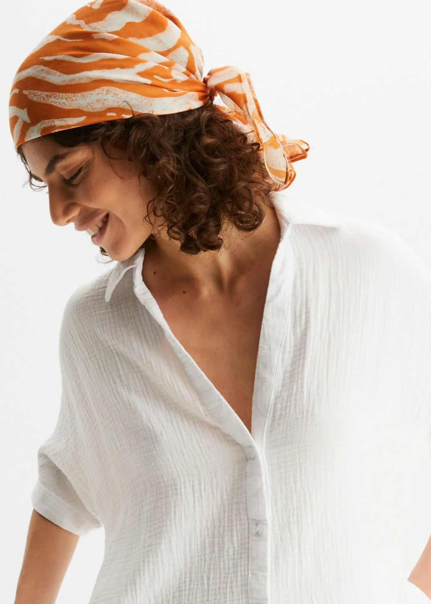 bonprix bonprix Blusa larga holgada de muselina suave New