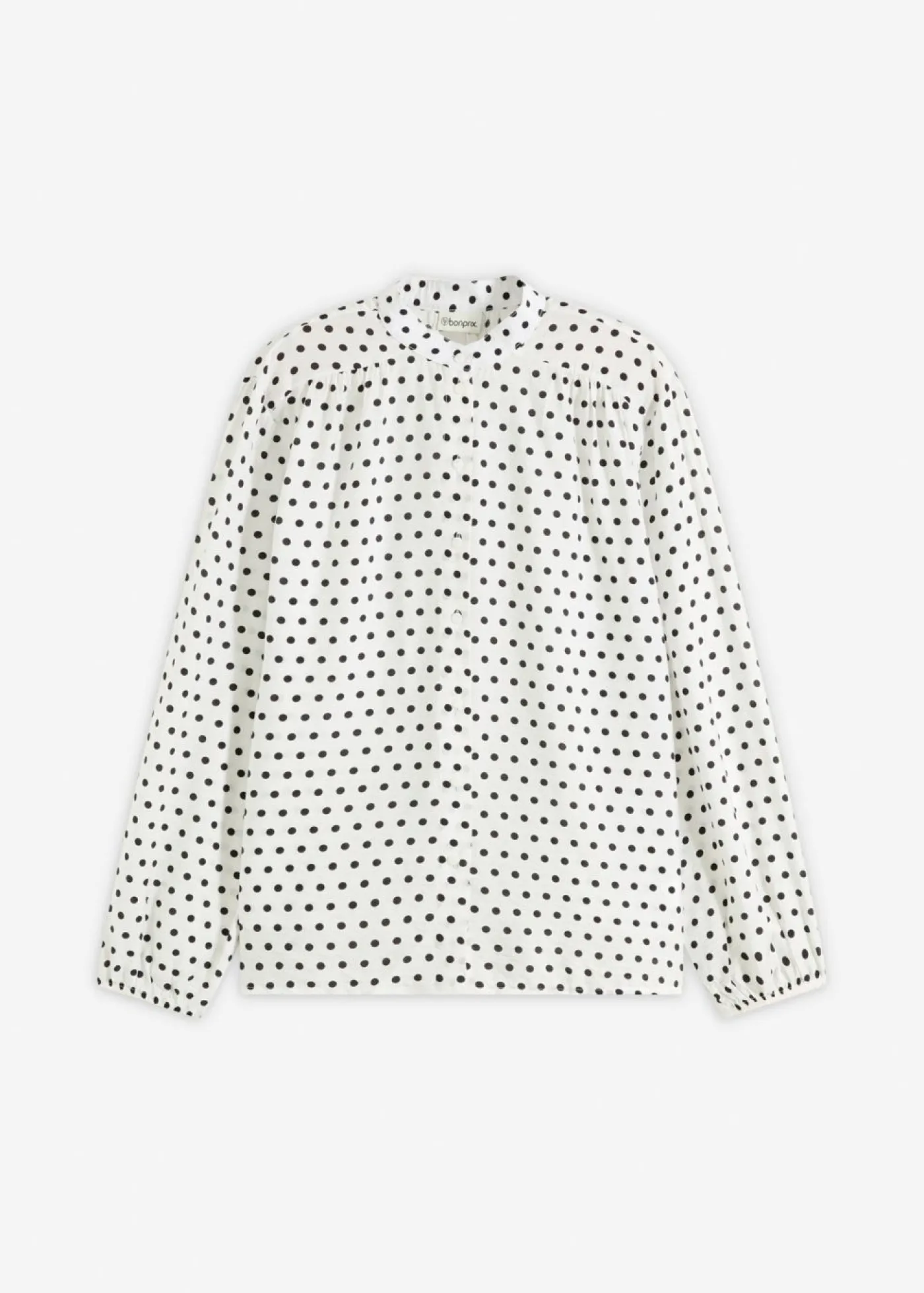 bonprix bonprix Blusa oversize blanco lana topos Outlet