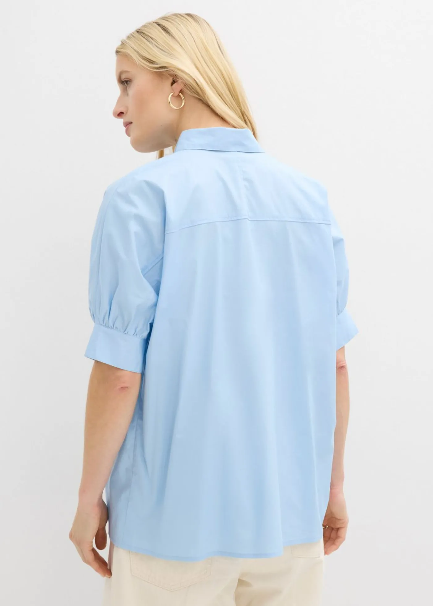 bonprix bonprix Blusa oversize Azul claro Discount