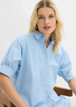 bonprix bonprix Blusa oversize Azul claro Discount