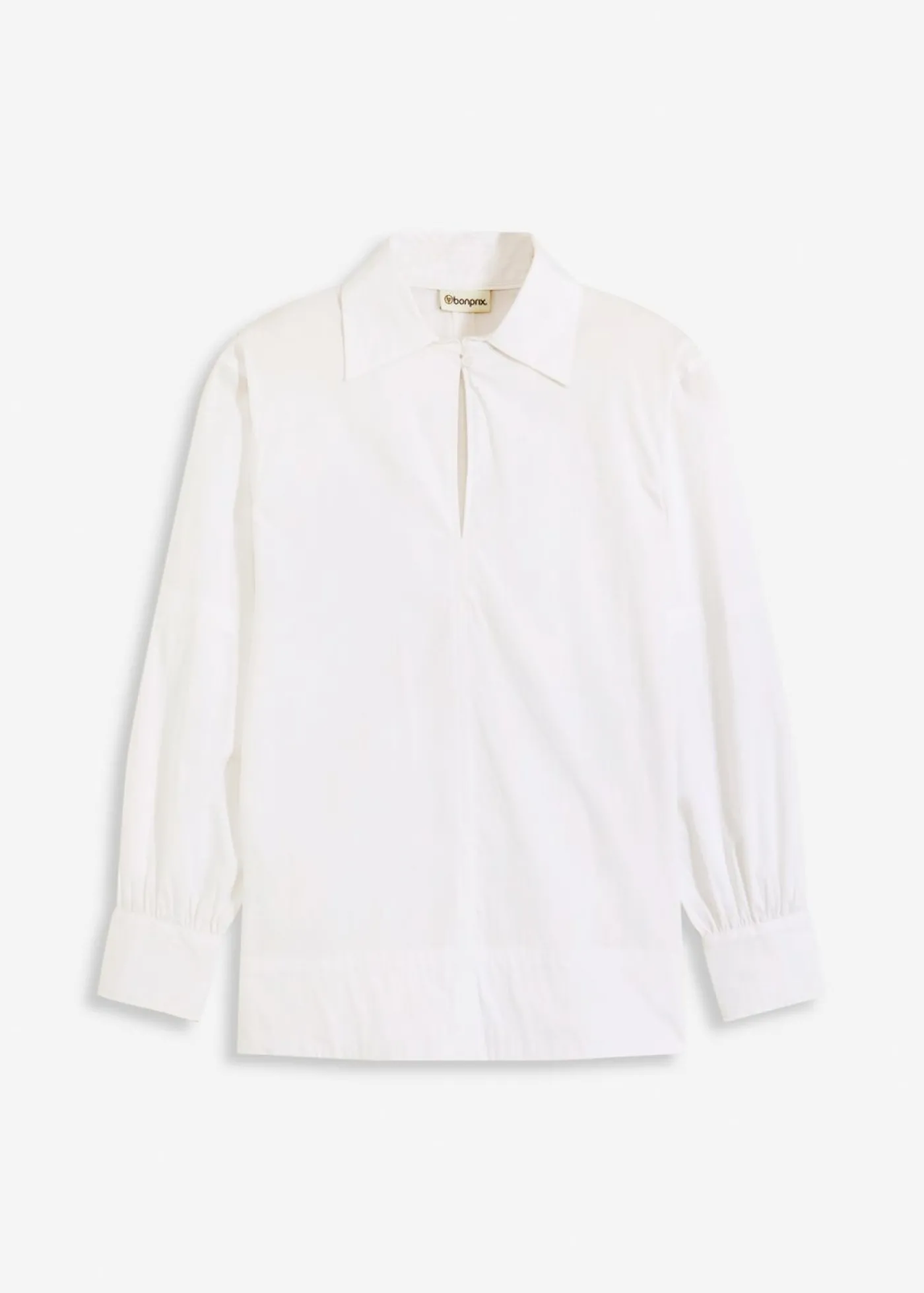 bonprix bonprix Blusa oversize con mangas voluminosas Blanco Online