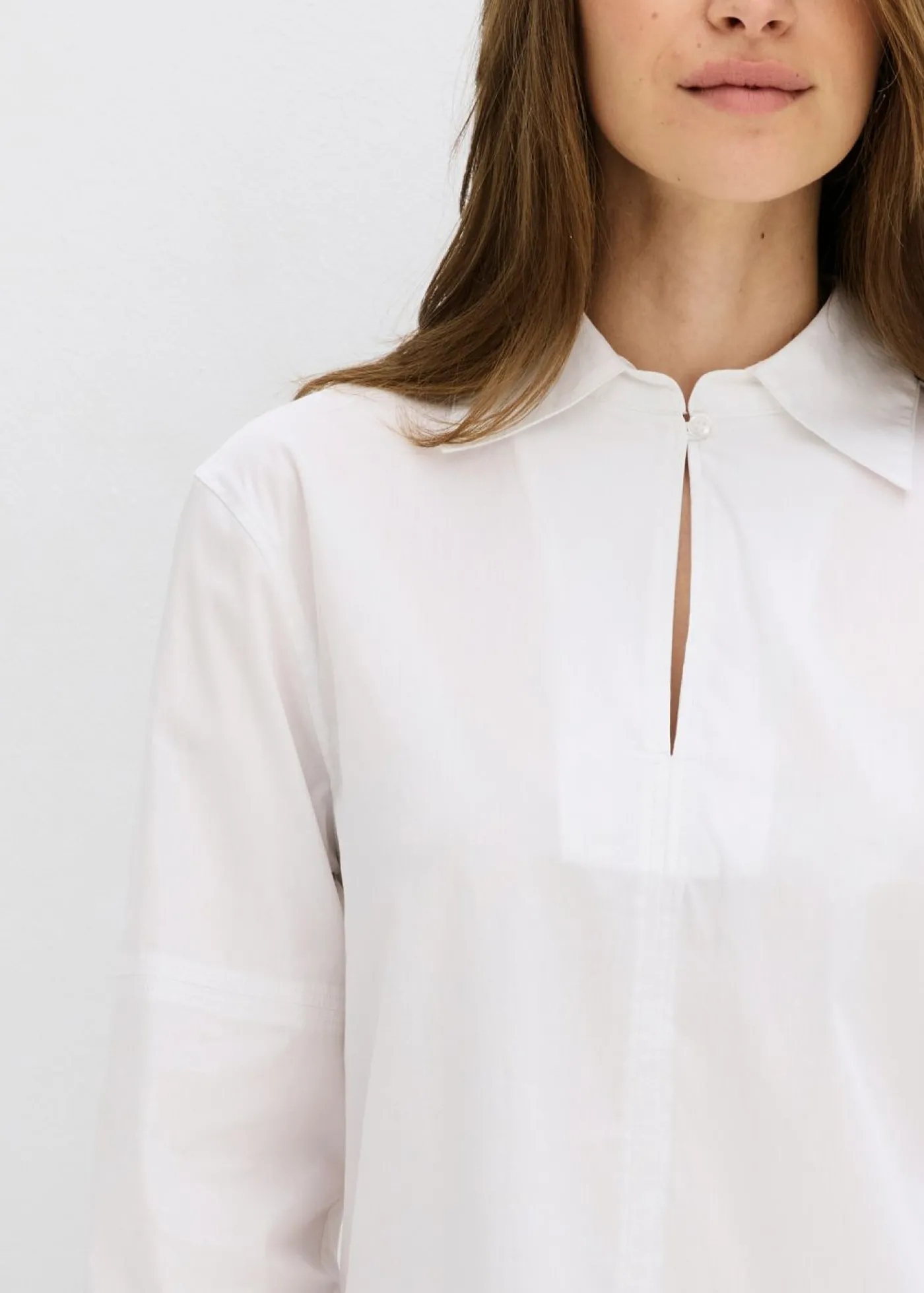 bonprix bonprix Blusa oversize con mangas voluminosas Blanco Online