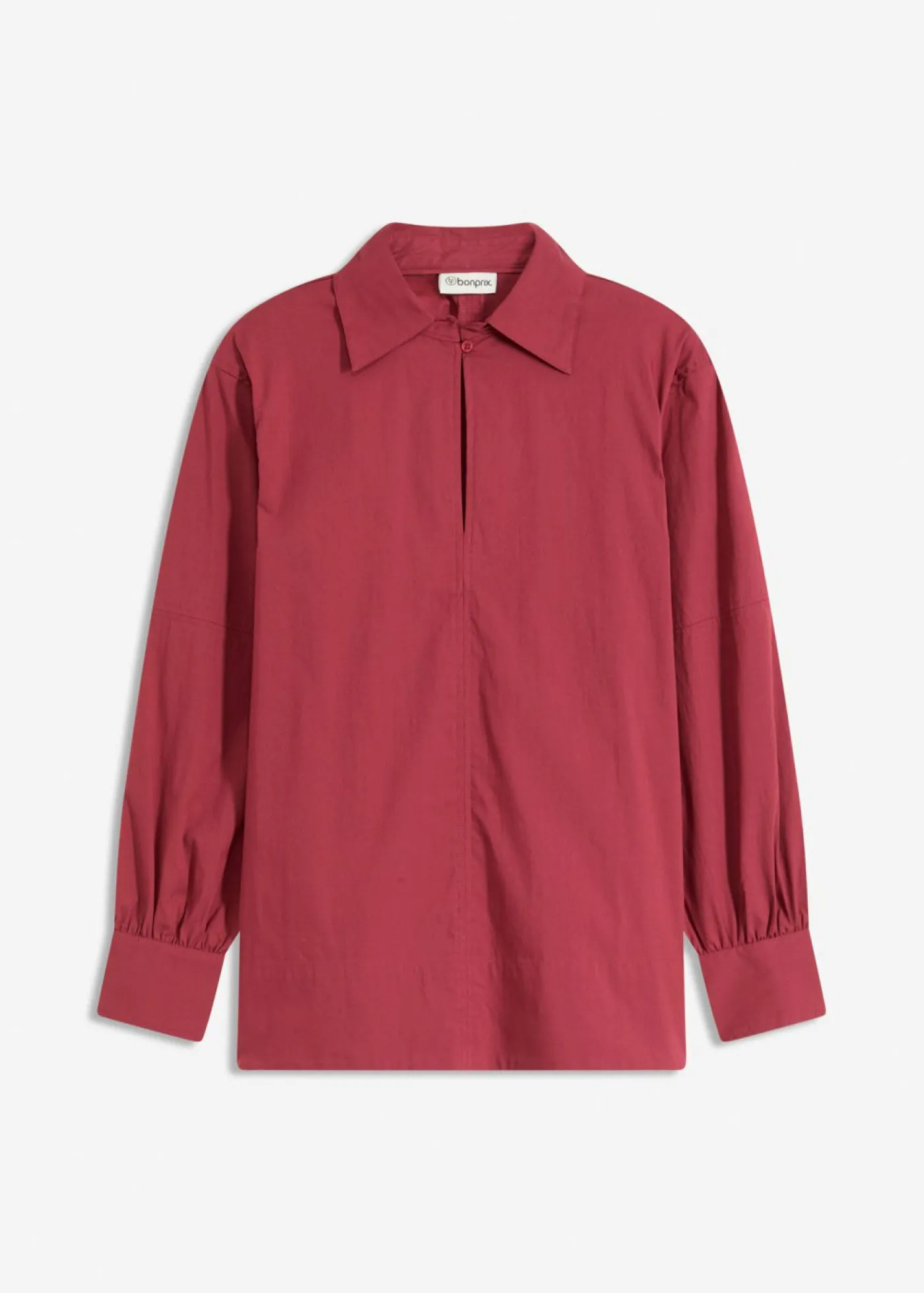 bonprix bonprix Blusa oversize con mangas voluminosas Rojo Clearance