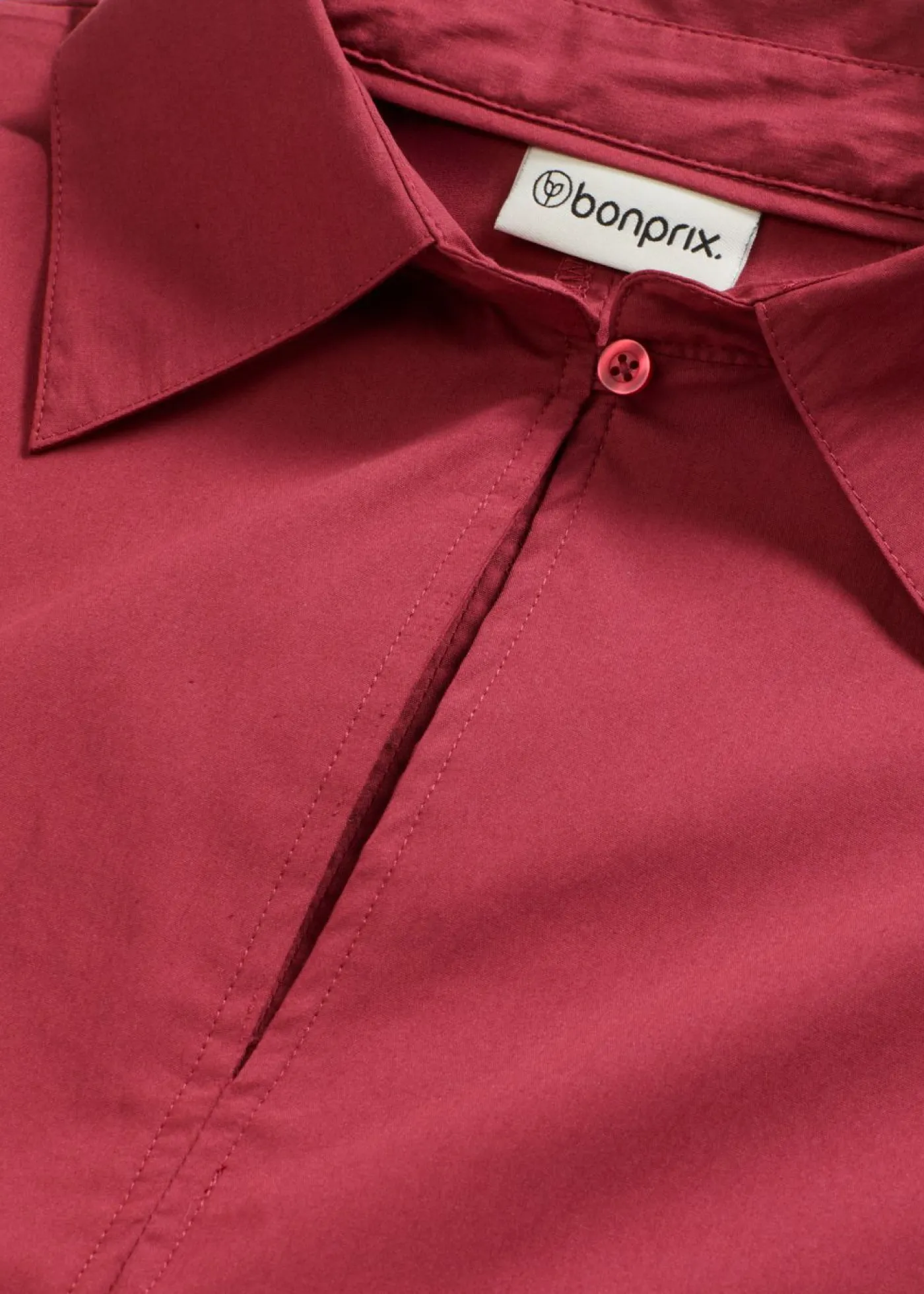 bonprix bonprix Blusa oversize con mangas voluminosas Rojo Clearance