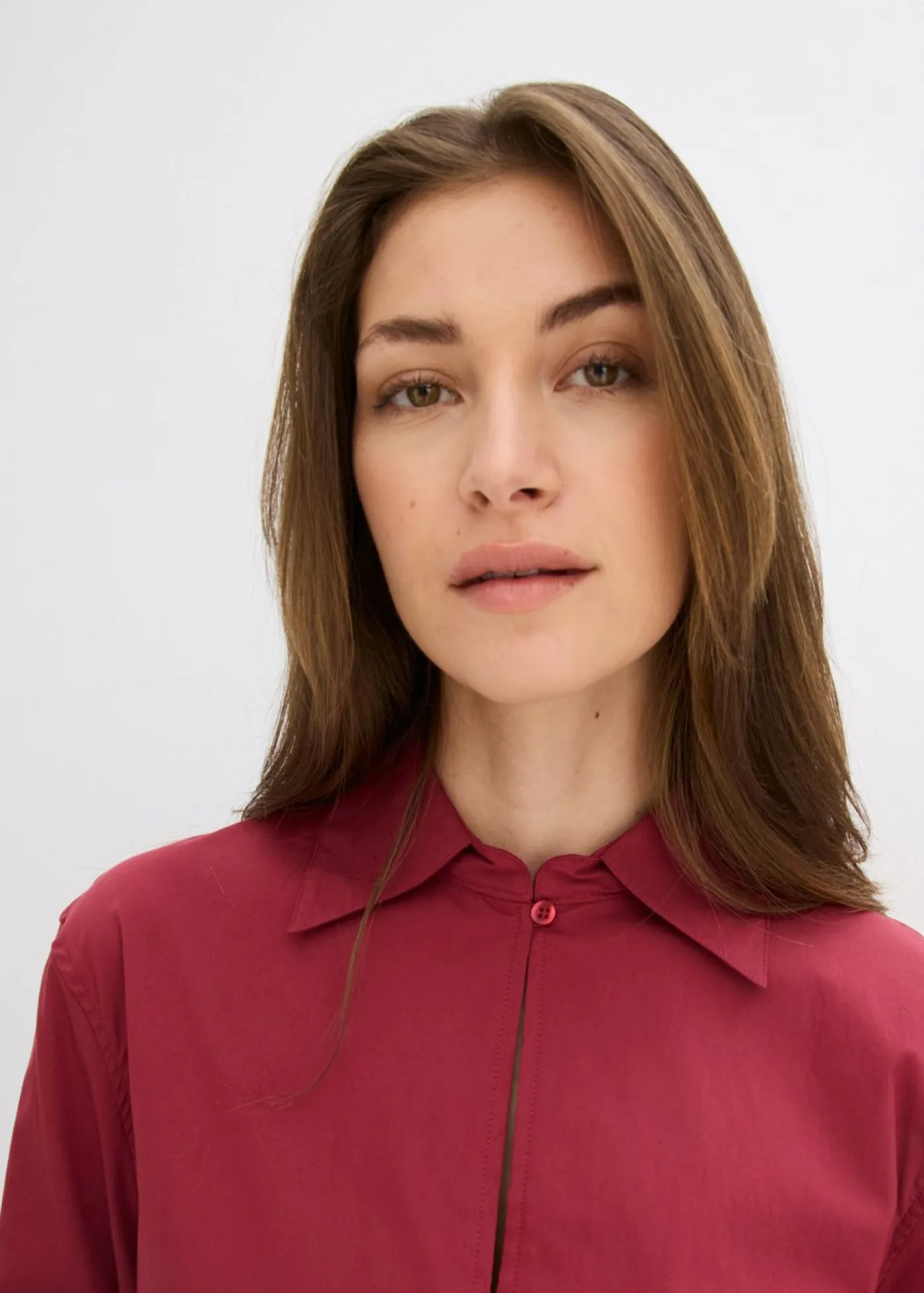 bonprix bonprix Blusa oversize con mangas voluminosas Rojo Clearance