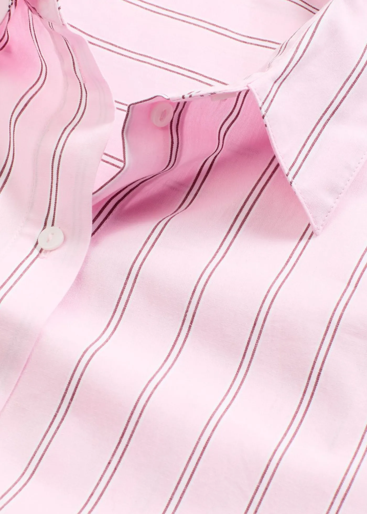 bonprix bonprix Blusa oversize de algodón puro Rosa cristal de rayas Online