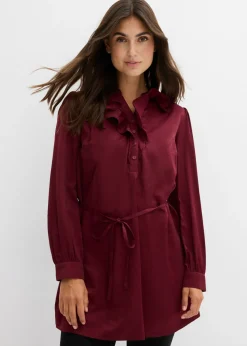 bonprix bonprix Blusa premamá de satén fluido mora oscuro Clearance