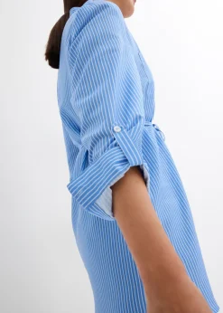 bonprix bonprix Blusa premamá/de lactancia de algodón Azul provenzal-blanco de rayas Outlet