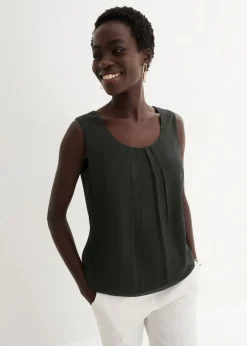 bonprix bonprix Blusa sin mangas Negro New