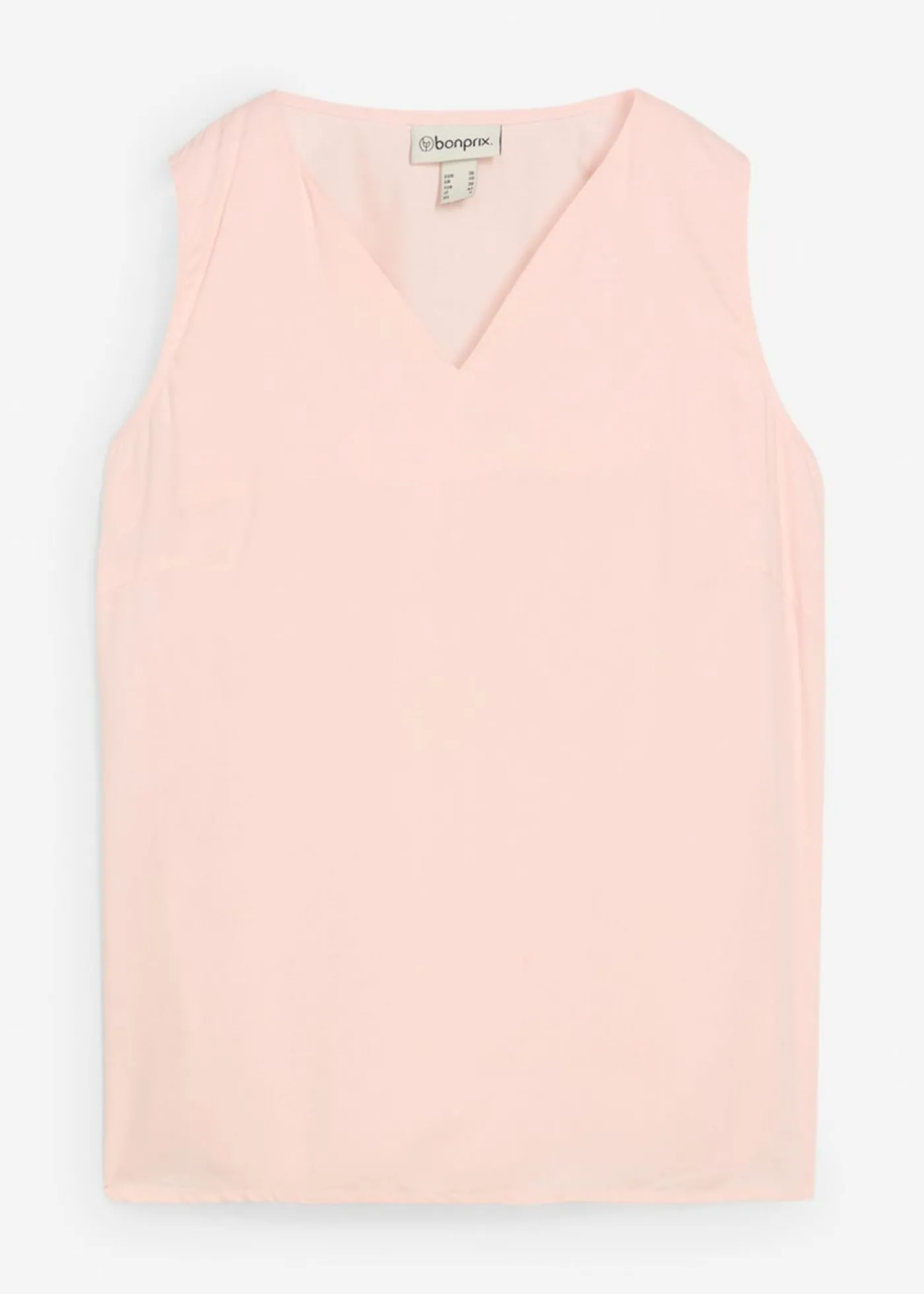 bonprix bonprix Blusa sin mangas de viscosa suave rosa pálido Hot
