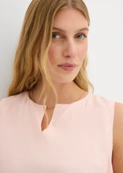 bonprix bonprix Blusa sin mangas de viscosa suave rosa pálido Hot