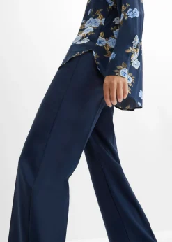 bonprix bonprix Blusa tipo túnica Azul marino-azul de flores Clearance