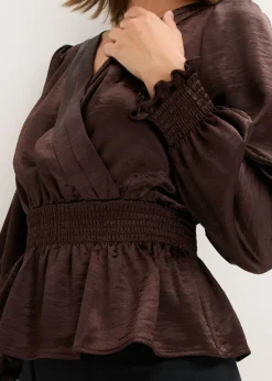 bonprix bonprix Blusa tipo túnica Marrón oscuro Outlet