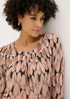 bonprix bonprix Blusa tipo túnica Rosa envejecido estampado Sale