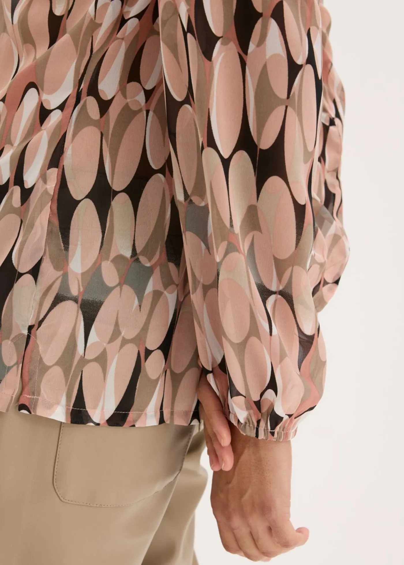 bonprix bonprix Blusa tipo túnica Rosa envejecido estampado Sale