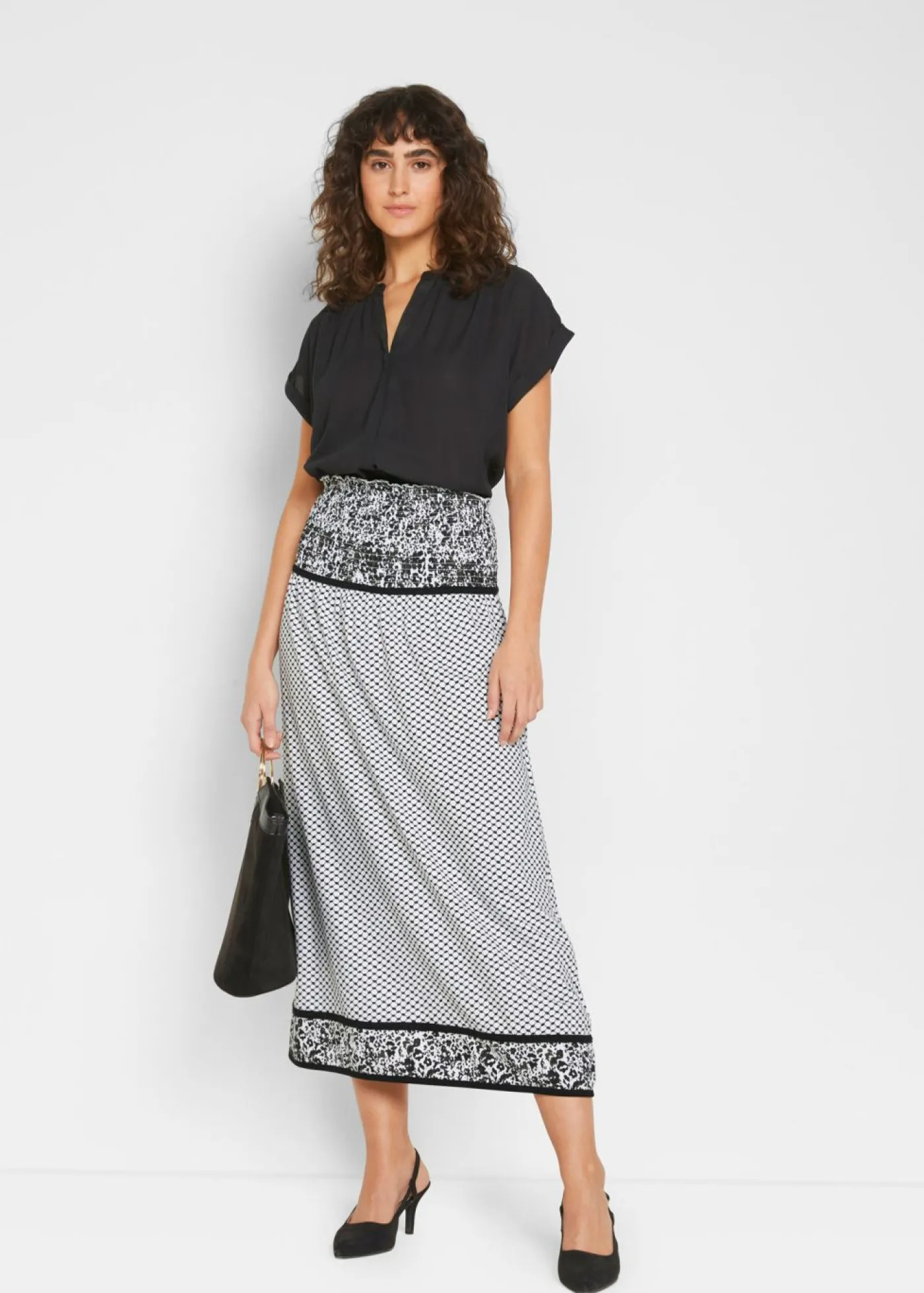 bonprix bonprix Blusa tipo túnica Negro Sale