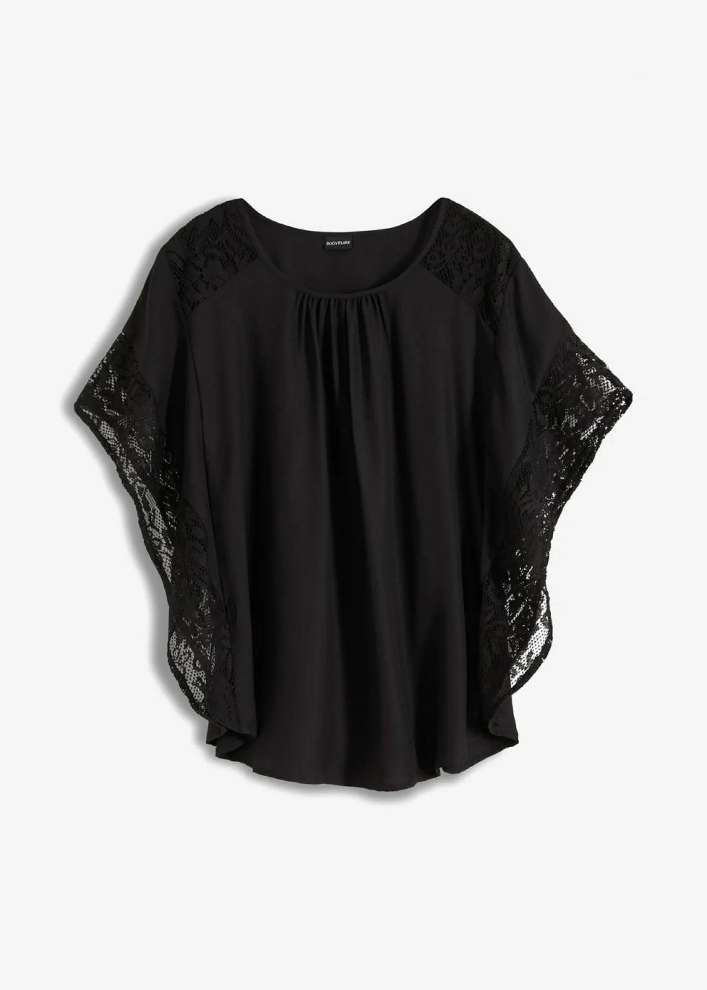 bonprix bonprix Blusa tipo túnica con aplicaciones Negro Sale